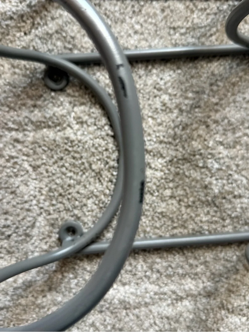 Wallniture Gray Metal Wall Towel Racks. 3 Rungs Each.